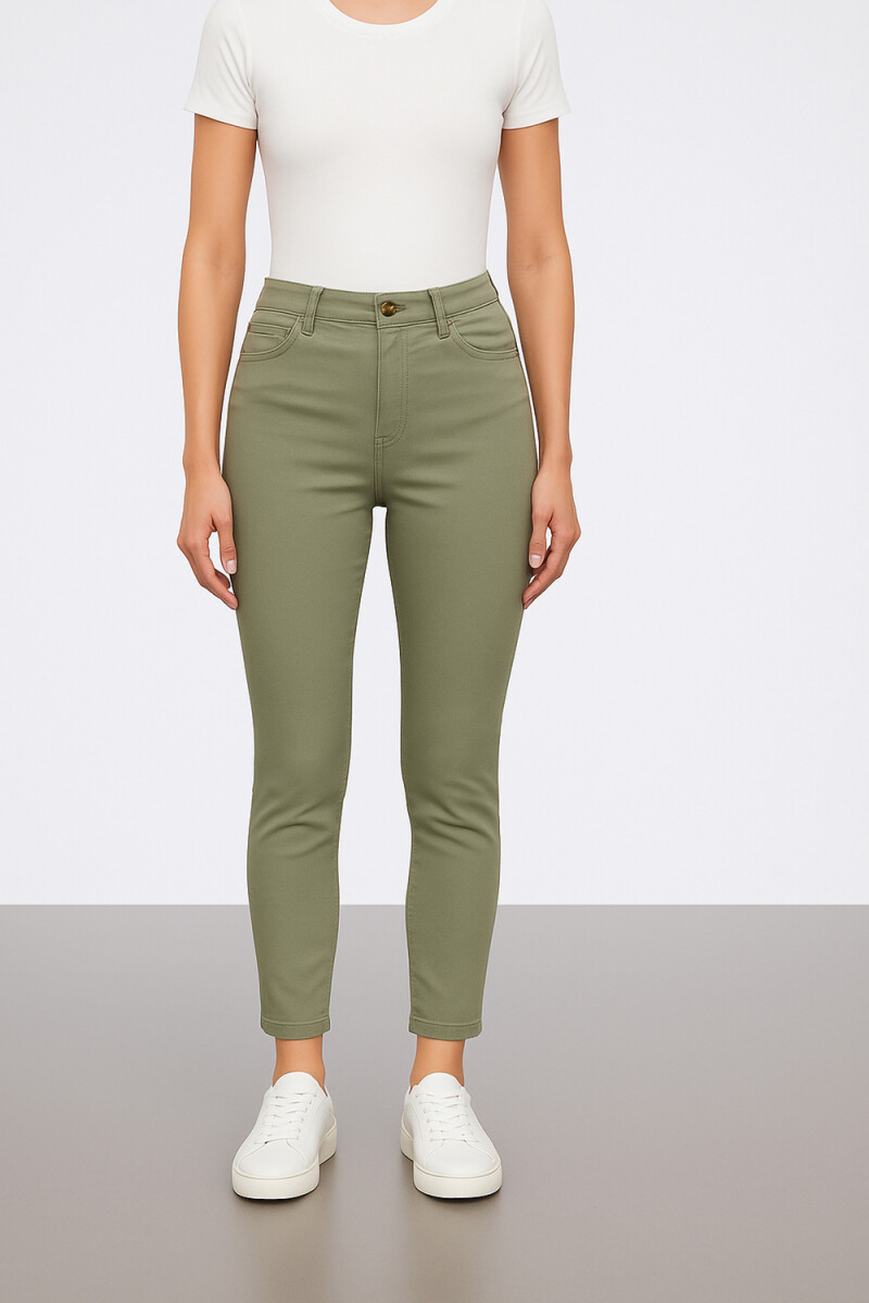 Pantalon Bardot - Verde Grisaceo 