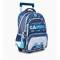 Mochila Footy Carro Gaming c/Luz Azul Marino - Celeste