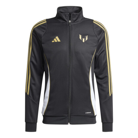 Campera de Hombre Adidas Messi Zip Negro - Dorado