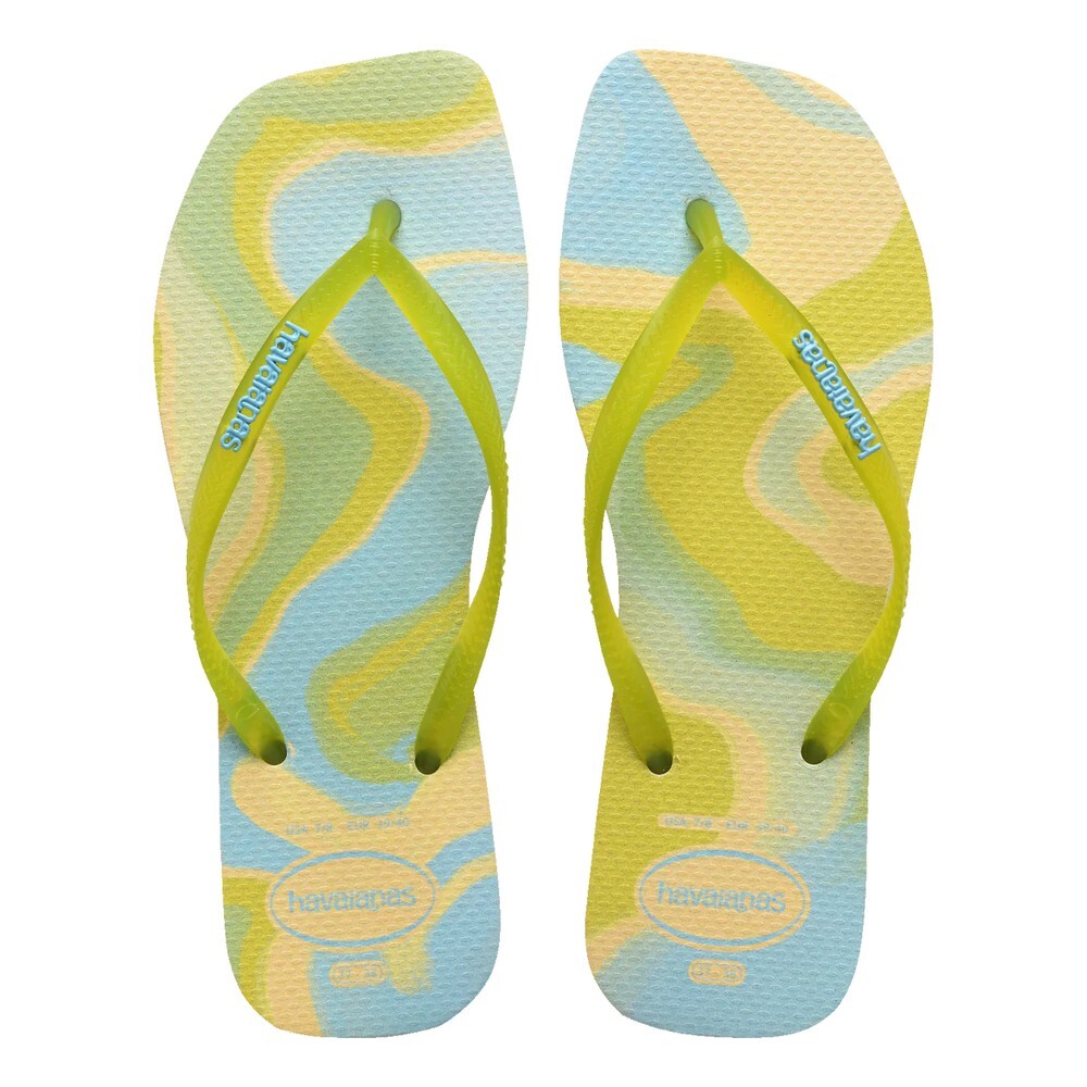 Sandalias Havaianas Slim Square Jelly Mujer Buttercream