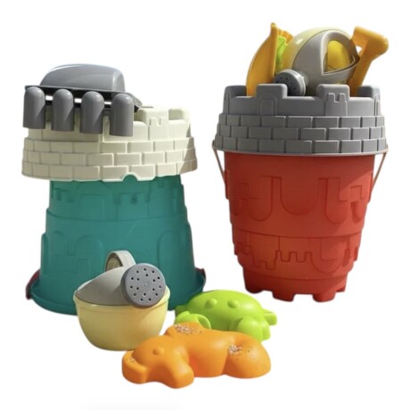 Balde De Playa S01 Con Accesorios Para Jugar En La Arena Ub 001