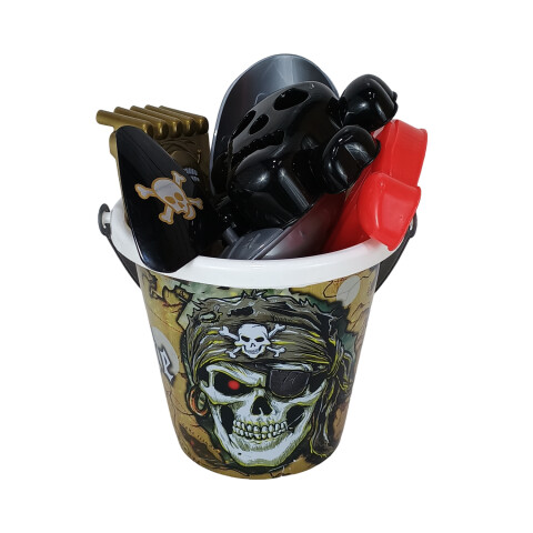 3X2 OUTLET Balde pirata con accesorios de playa 3x2 Outlet Balde Pirata Con Accesorios De Playa