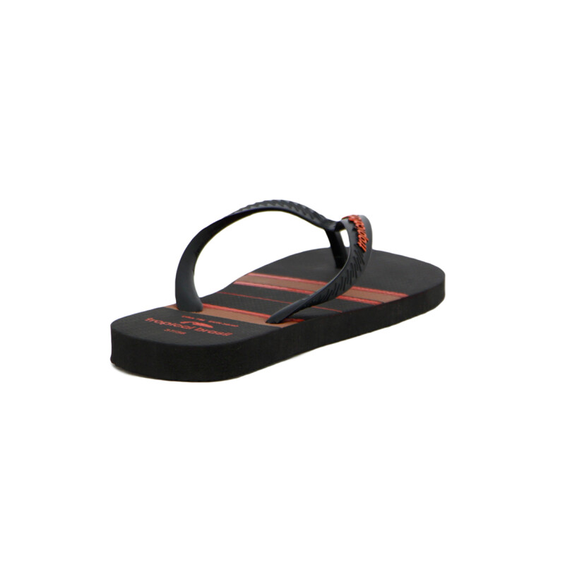 Tropical Brasil Ojota Estampado De Hombre - Negro Negro