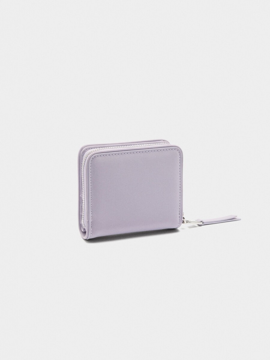 Cartera De Textura Suave S violeta