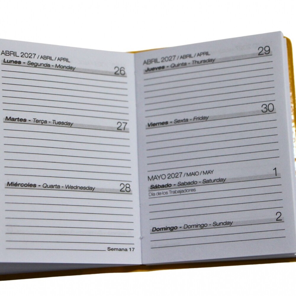 AGENDA ABEZETA PICCOLA 205 AGENDA DE BOLSILLO COLOR AMARILLO