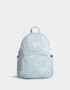 Mochilas Urbanas Estampados Mochila Cuerina Mariposas - Azul Celeste