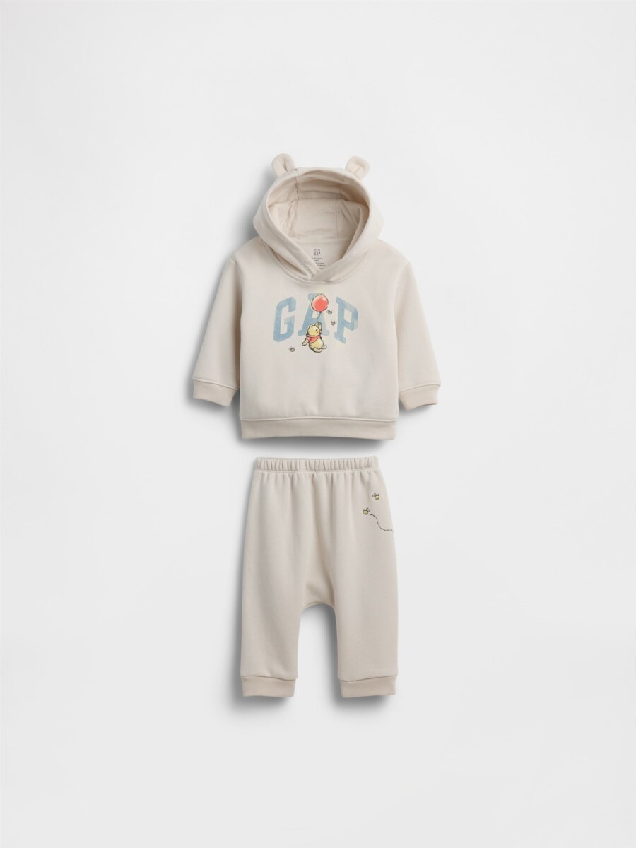 Set Canguro Y Pantalòn Pooh Bebé - Chino 