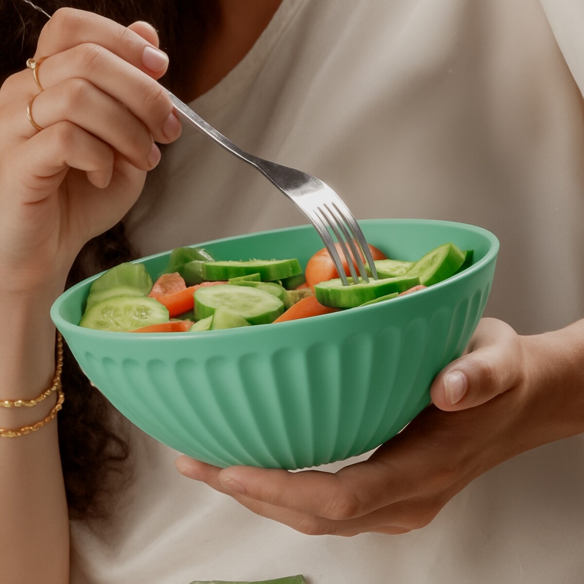 Bowl de plástico 1lts - VERDE MENTA 