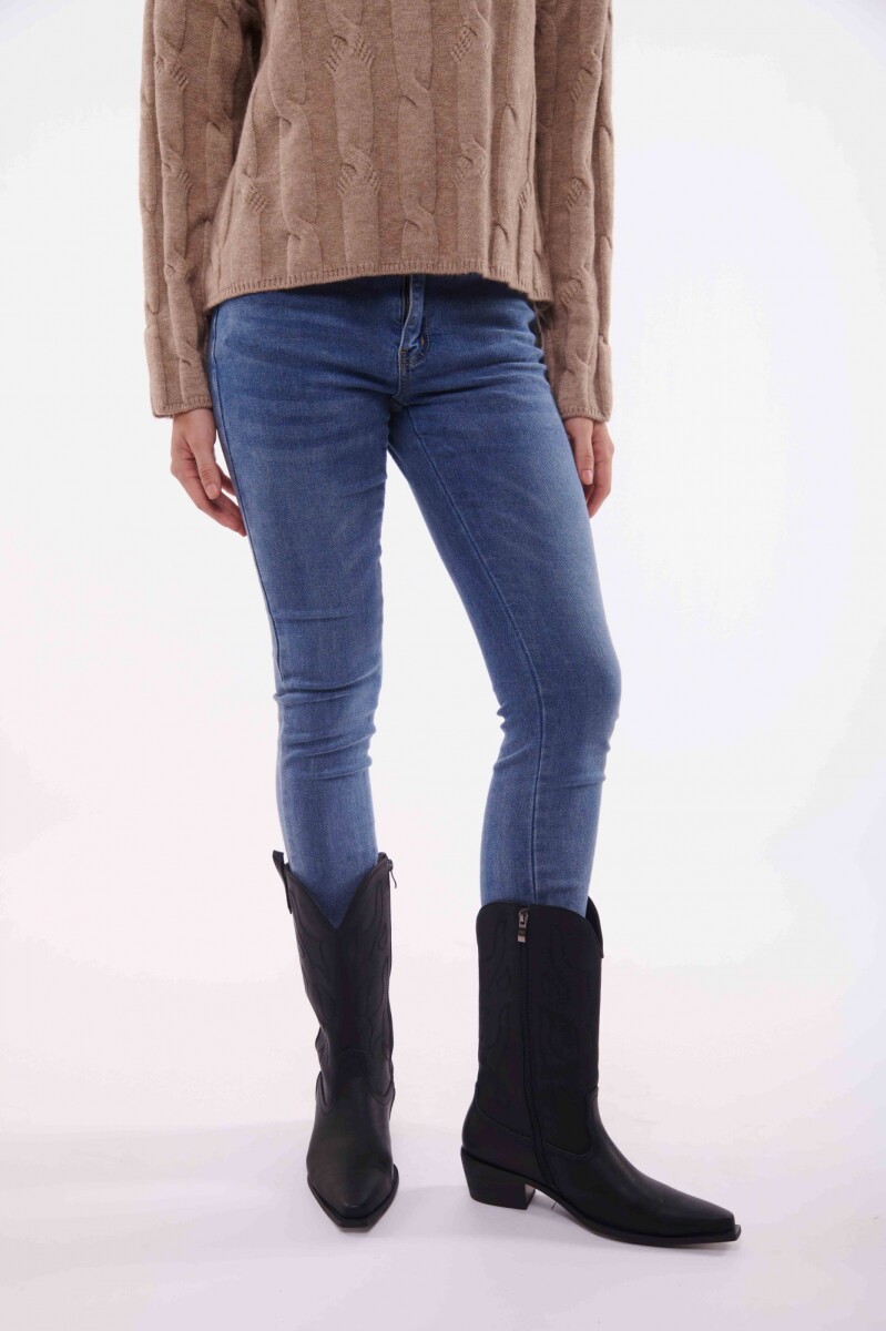 JEAN TARA SKINNY - AZUL MEDIO 