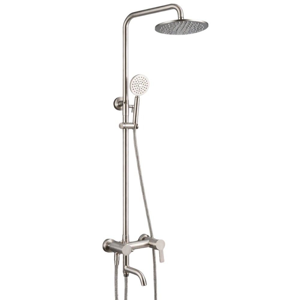 Barral de ducha Monocomando Exterior con transferencia Milano Gris Satinado Barral De Ducha Monocomando Exterior Con Transferencia Milano Gris Satinado