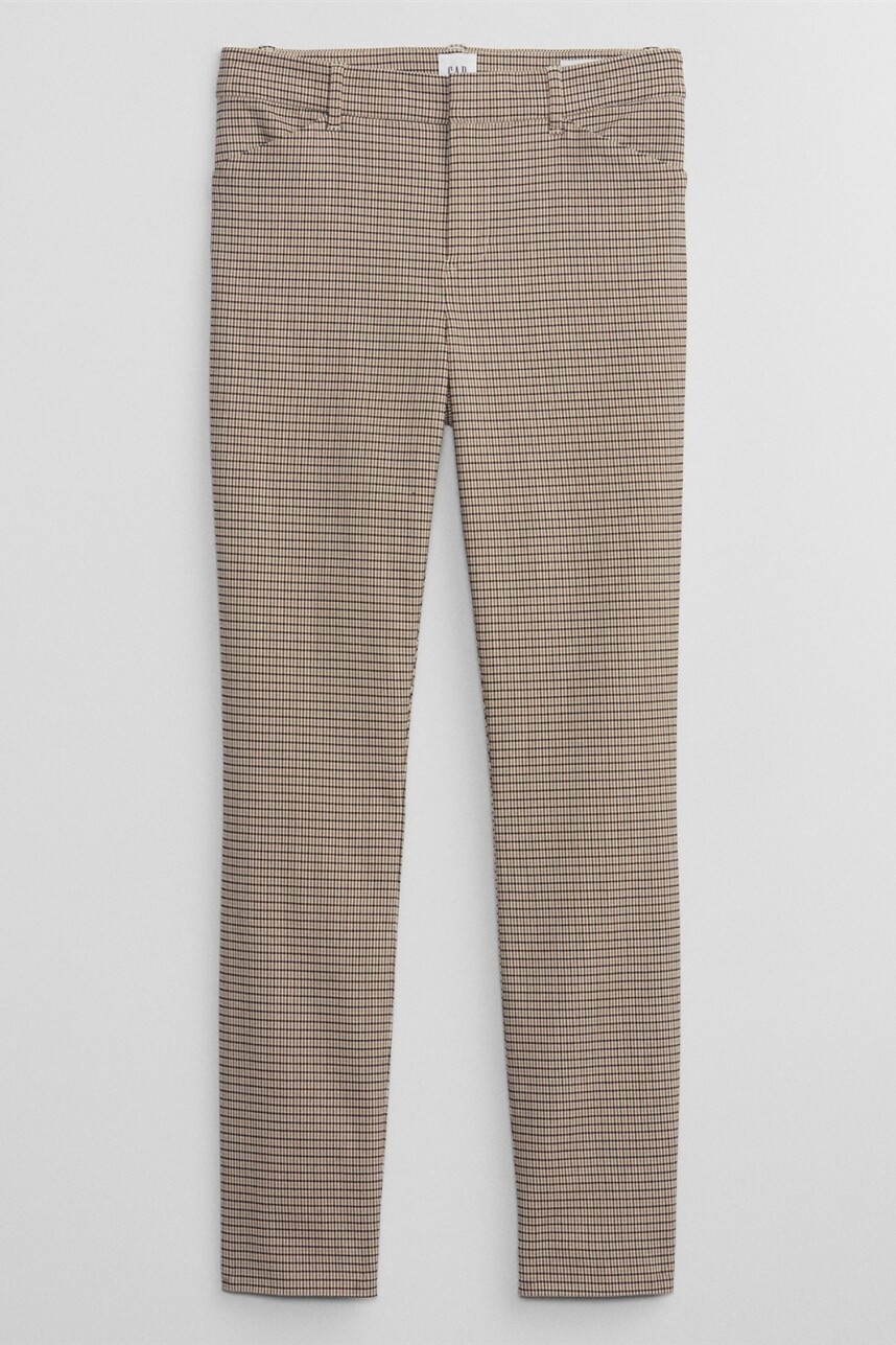 Pantalon Mujer Neutral Plaid