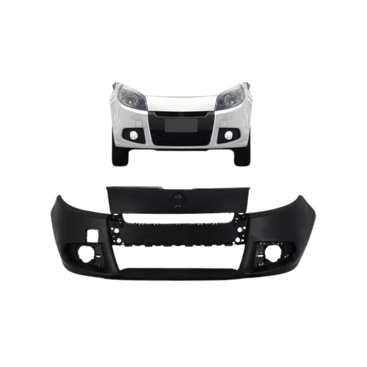PARAGOLPE DELANTERO NEGRO LISO 