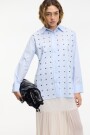 CAMISA TACHAS Celeste