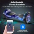 Skate Electrico Hoverboard Musica Bluetooth Luz Patineta 10" Variante Color Blanco