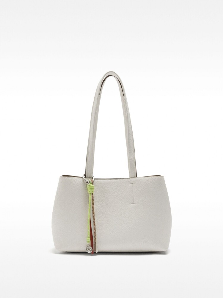 Bolso Tote Con Colgante blanco