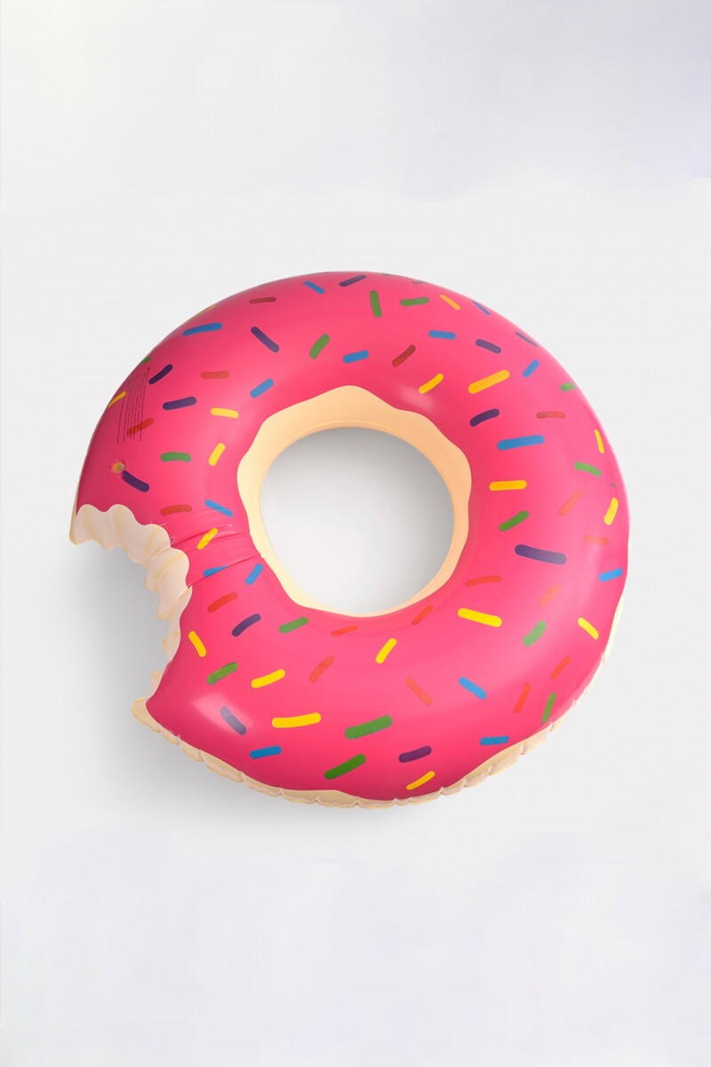 Inflable con forma de donut - multicolor 
