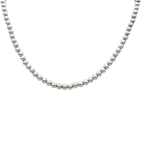 Cadena eslabón Bolas - Plata 925 - Sin Piedra - CD3270 sinpiedra