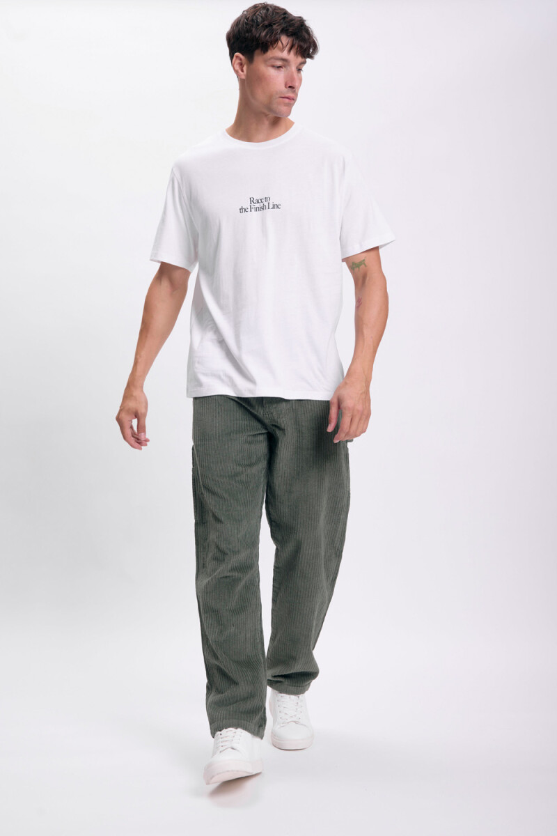 Pantalón pana Verde