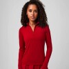 Top Feather Tech+ Half-Zip Top Mujer Holly Berry