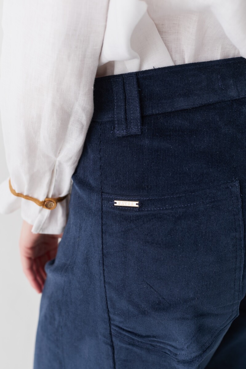 PANTALON WIDE XL CORDEROY Pre Venta Azul