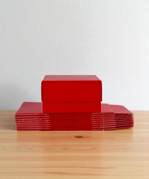 Pack x 20 unid - caja 06 eco 15x16x9 cm. ROJO