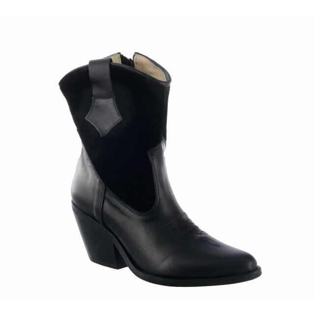 Botas de Mujer Miss Carol tejana de cuero Negro