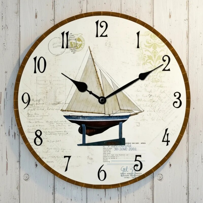 Reloj de pared mdf D28,8x3,5 cm BARCO