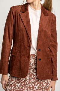 Blazer Gamuza Cafe