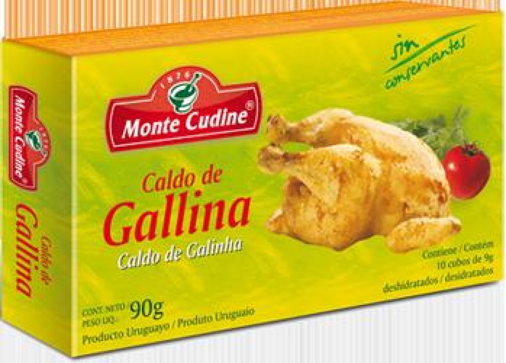 Caldo Monte Cudine x4 unidades Gallina 