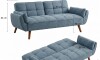 Sillón Cama 3 Cuerpos Retráctil - Frida Azul