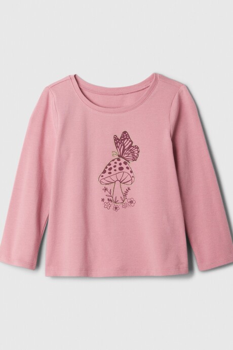 Remera Gráfico Toddler Niña Lilas Pink 16-1708 Tcx