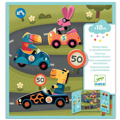 Stickers Reutilizables Los Coches Djeco Stickers Reutilizables Los Coches Djeco