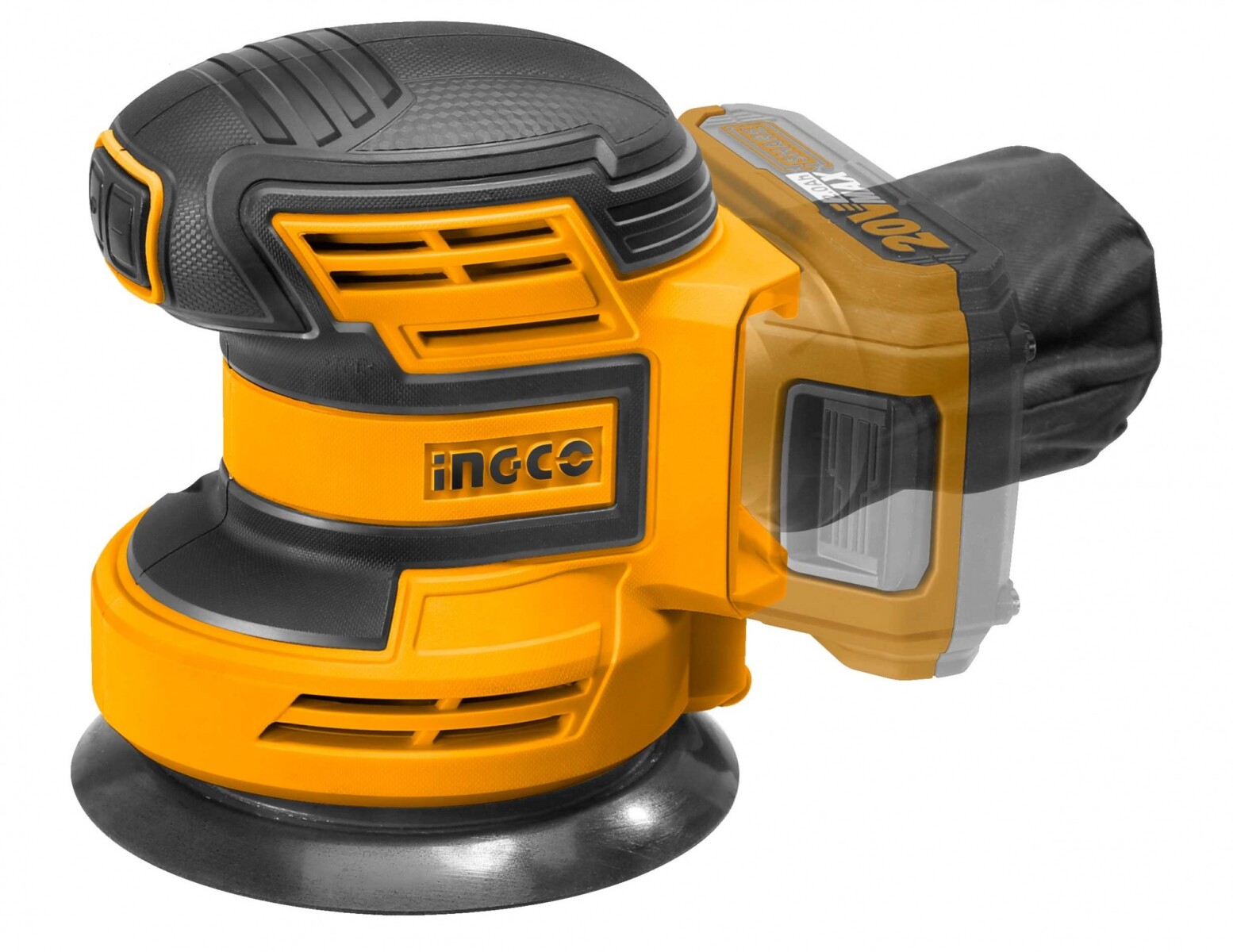 LIJADORA ROTO ORBITAL DE PALMA A BATERIA LITIO 20 VOLT INGCO CROSLI2001 LINEA P2 