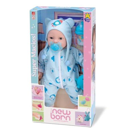 Muñeca New Born Jugando en Pijamas 001