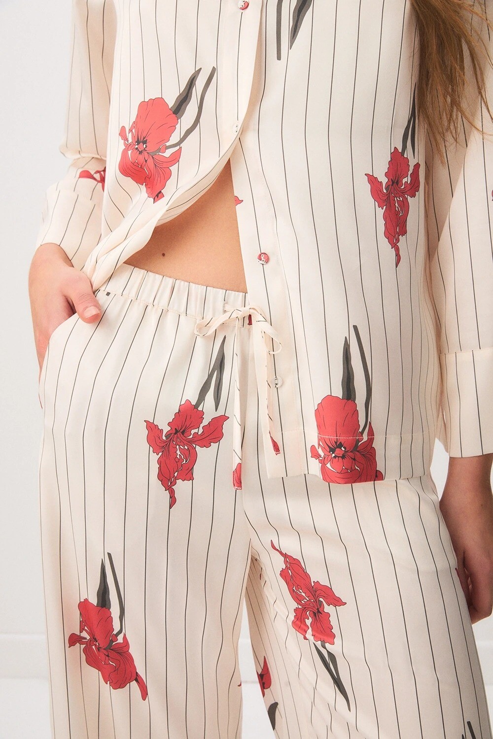 Pijama FLOWER Off White