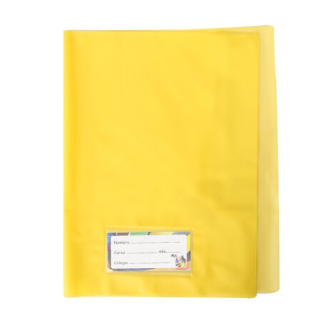 Forro PVC Cuaderno (Unidad) Amarillo
