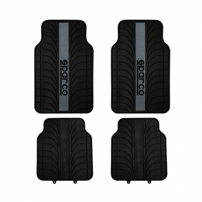 Sparco Alfombra Juego Completo Negro Gris