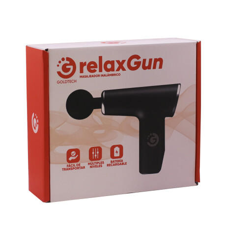 PISTOLA MASAJEADORA GOLDTECH RECARGABLE NEGRO