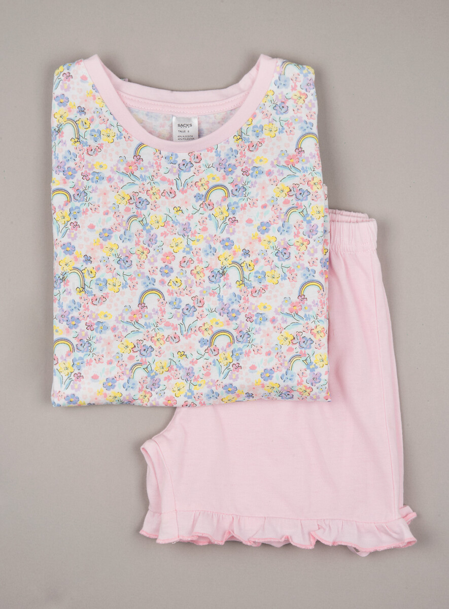 Pijama flowery 4 - Rosa 
