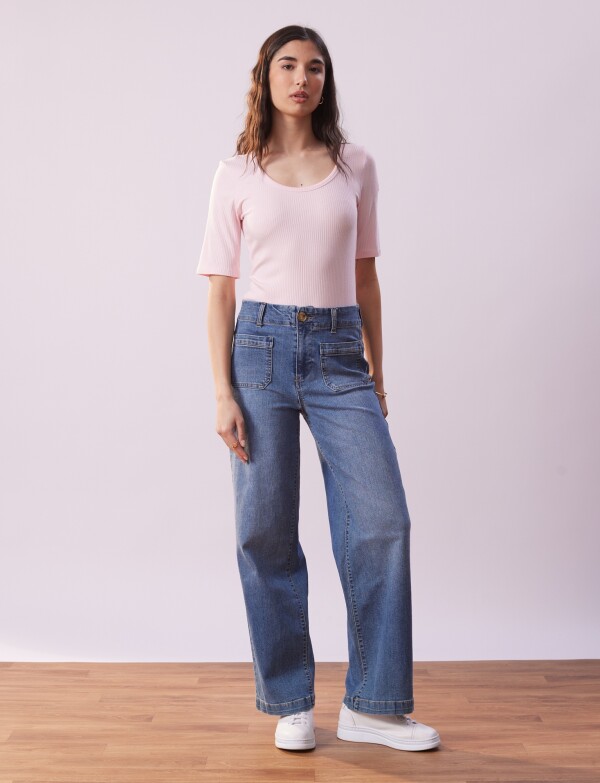 Jean Wide Leg Pockets JEAN