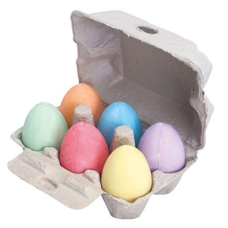Caja de huevos tizas de colores Caja de huevos tizas de colores