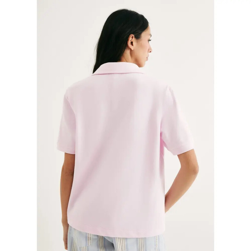 CAMISA POLO MM FEM ROSA CLARO