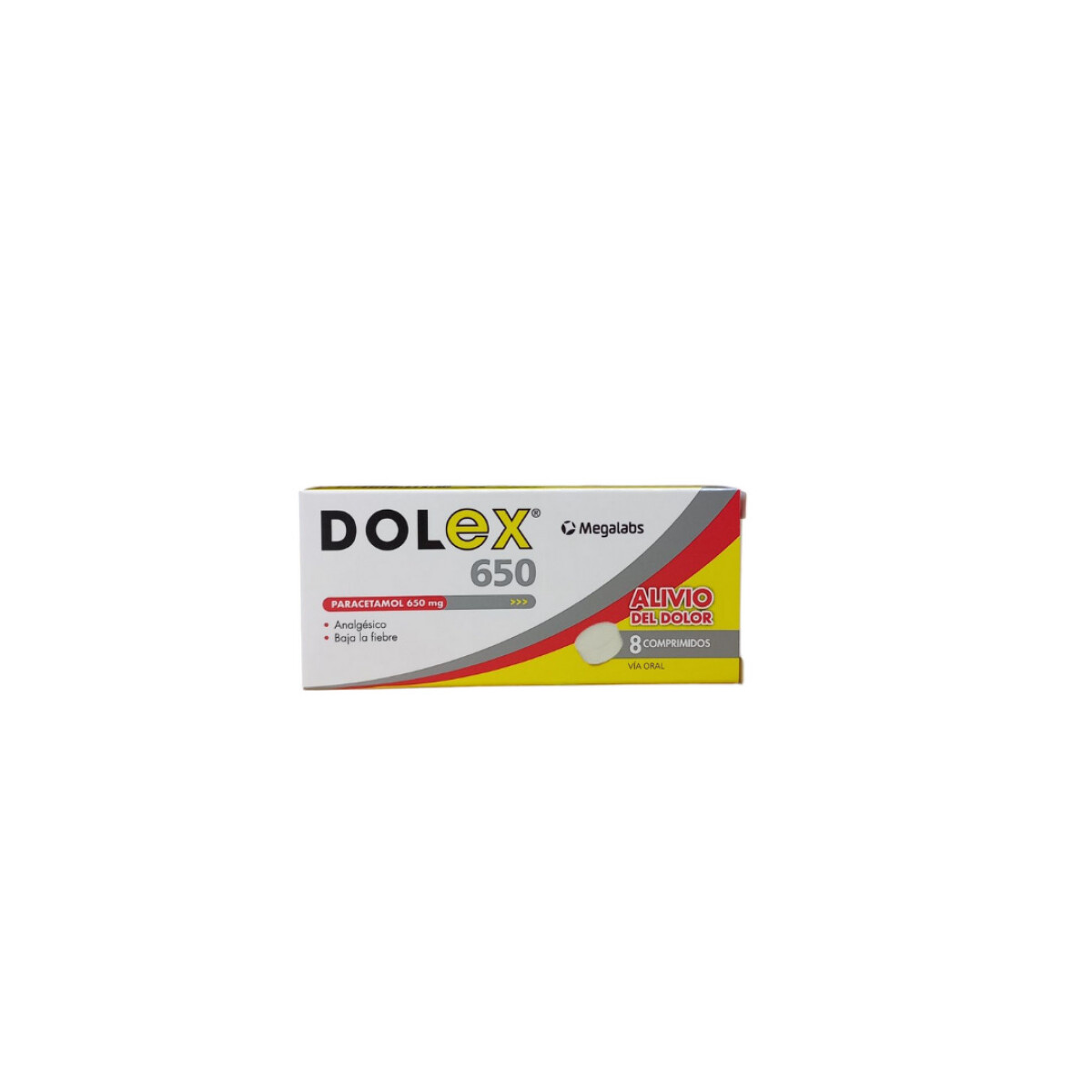 Analgésico Antipirético Dolex 650 mg x 8 comprimidos 