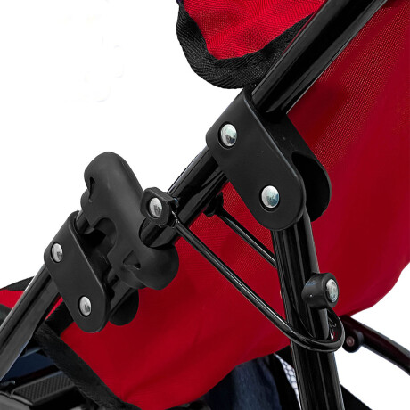 Coche Muñecas Bebote Juguete Cochecito Bebé Plegable Rojo/Azul