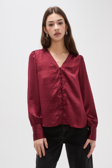 Camisa Senia Bordeaux