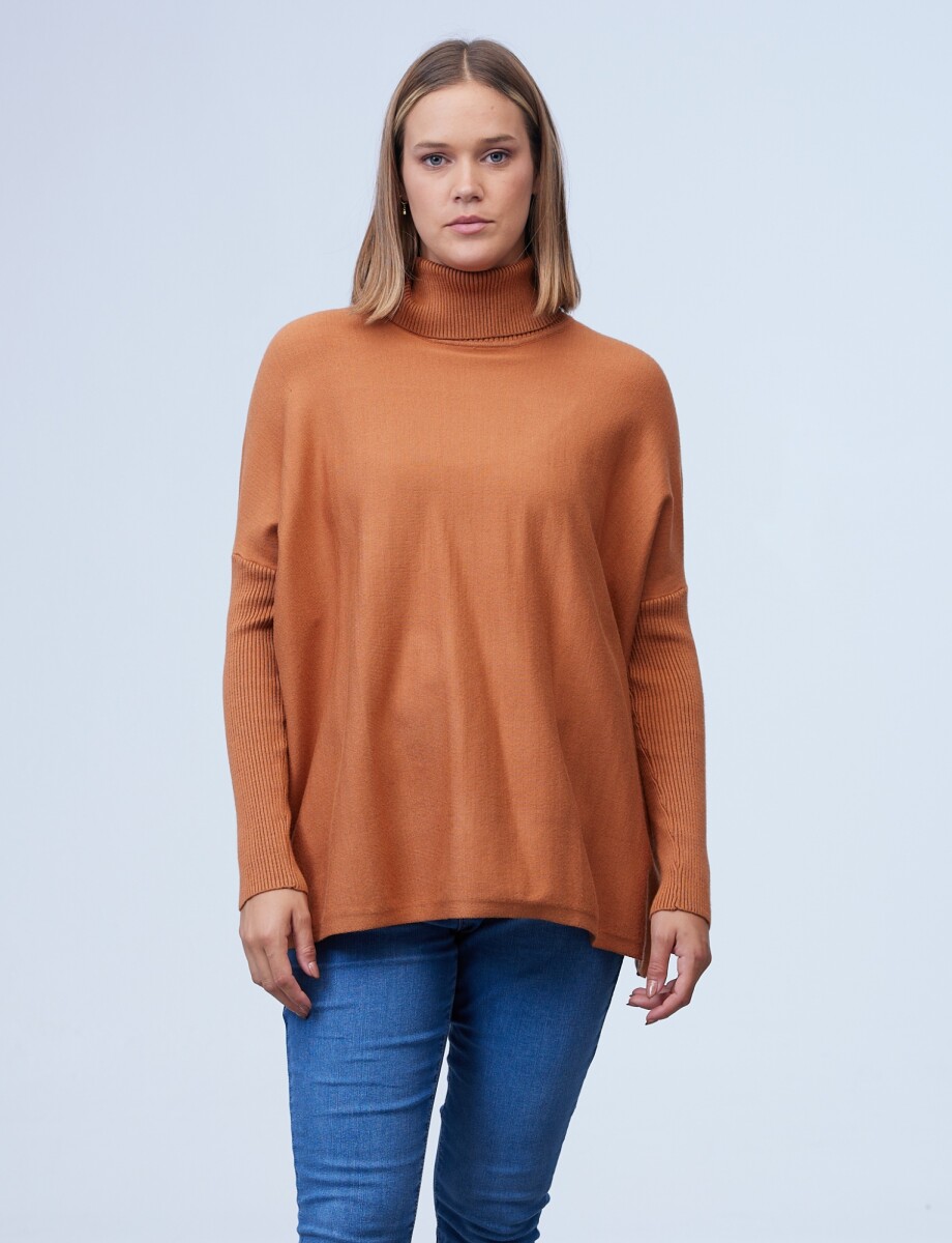 Polera Oversize - Tostado 