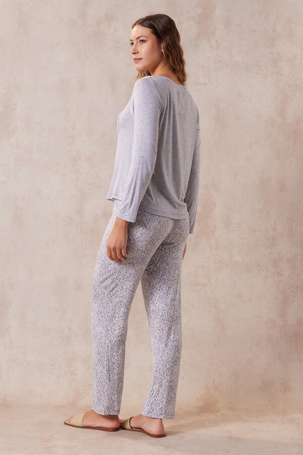 Pijama Con Pantalón GRIS/MULTI