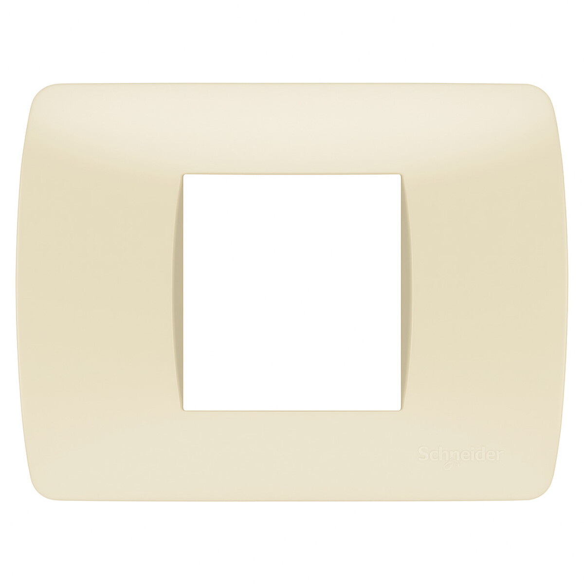 Plaqueta Loft Marfil 1 módulo doble 