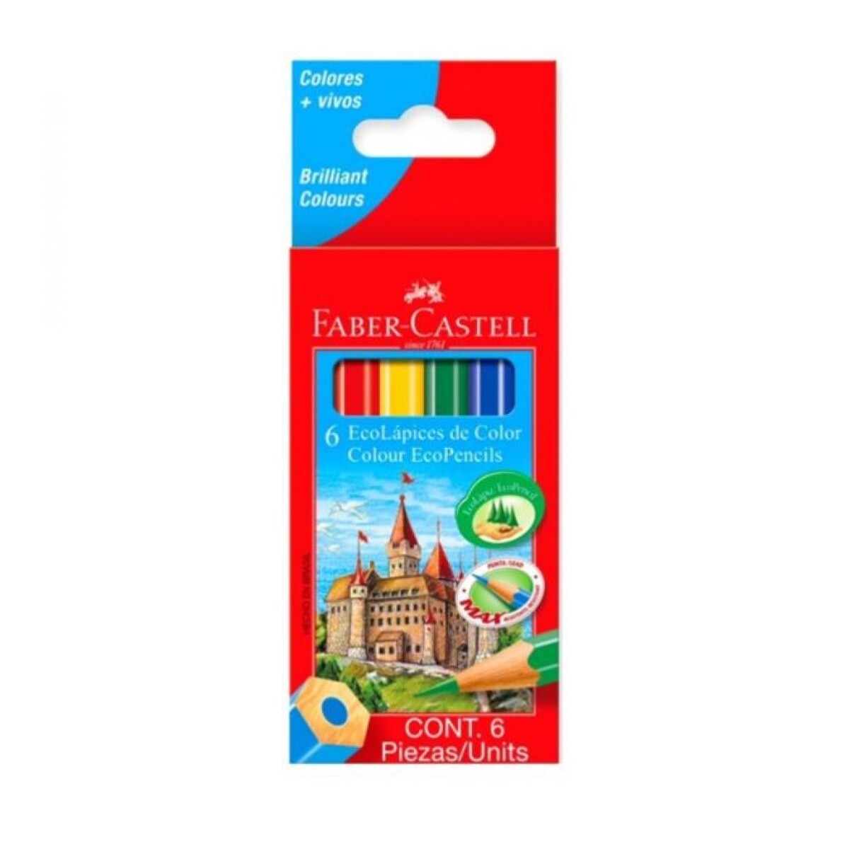 Lápices De Colores X 6 Mini Faber-Castell 