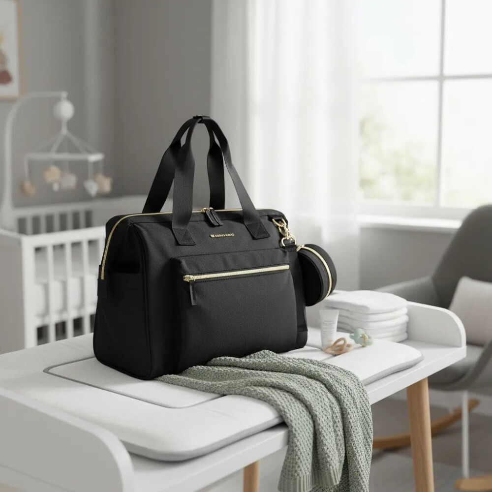 Bolso maternal MAMMA BAG KIKKABOO negro